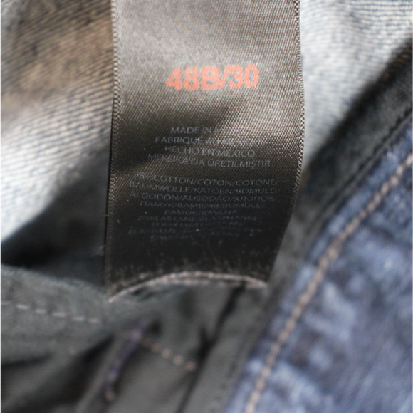 Polo Ralph Lauren Jeans Mens 48B x 30 Blue Cotton Blend Stretch Denim Dark Wash - Picture 5 of 8